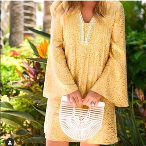 Lilly Pulitzer gold tunic dress NWT size small